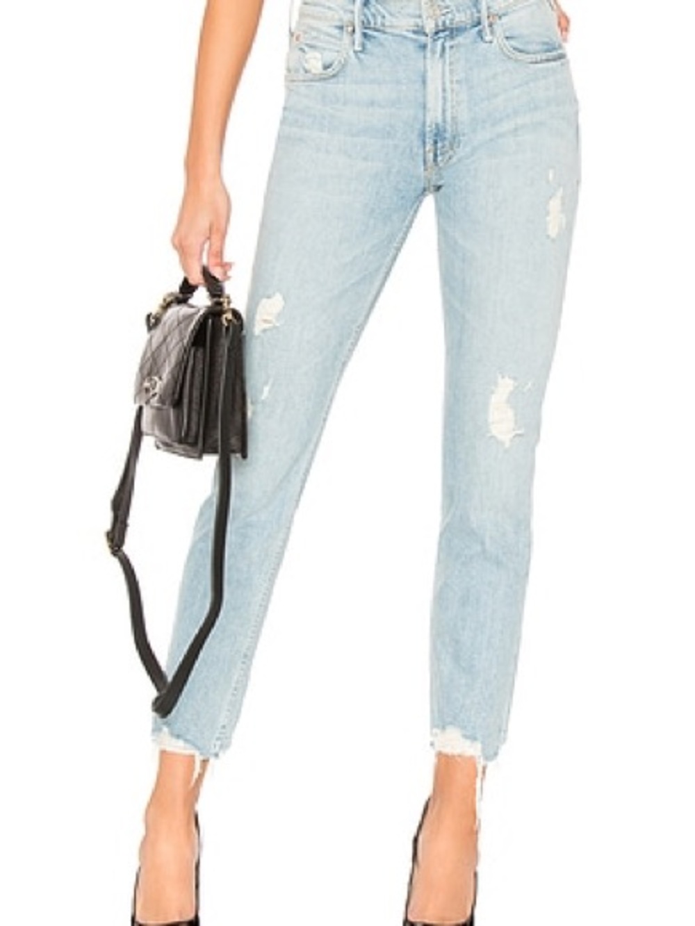 MOTHER The Flirt Ankle Fray Jeans “Thanks For Nothin’” | Size 29